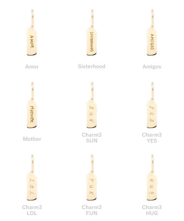 【受注生産】[シグネチャー] K10YG シグネットチャーム/ Message