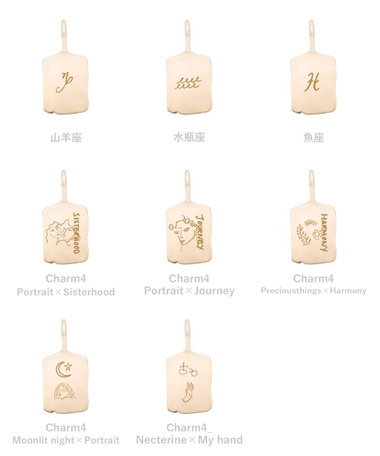 【受注生産】[シグネチャー] K10YG シグネットチャーム/ Rectangle