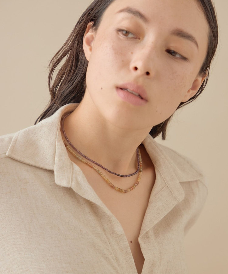 インナージャーニー] K10YG マルチジルコン ネックレス（706061