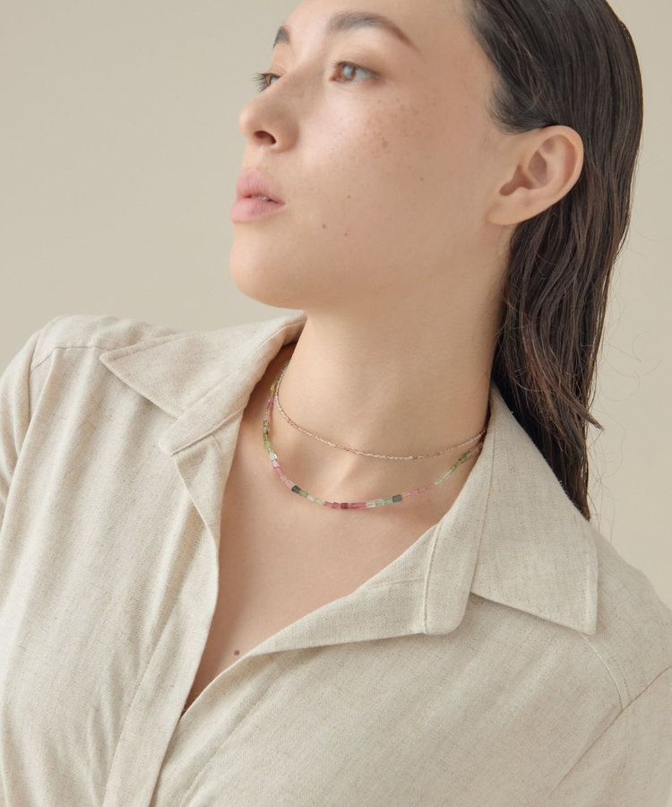 インナージャーニー] K10YG マルチストーン ネックレス（706062