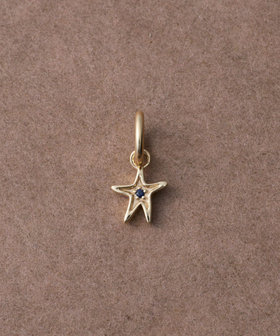 [プレシャスシングス] K10YG サファイア チャーム /Star