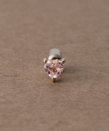 [ピース] K10YG モルガナイト ピアス