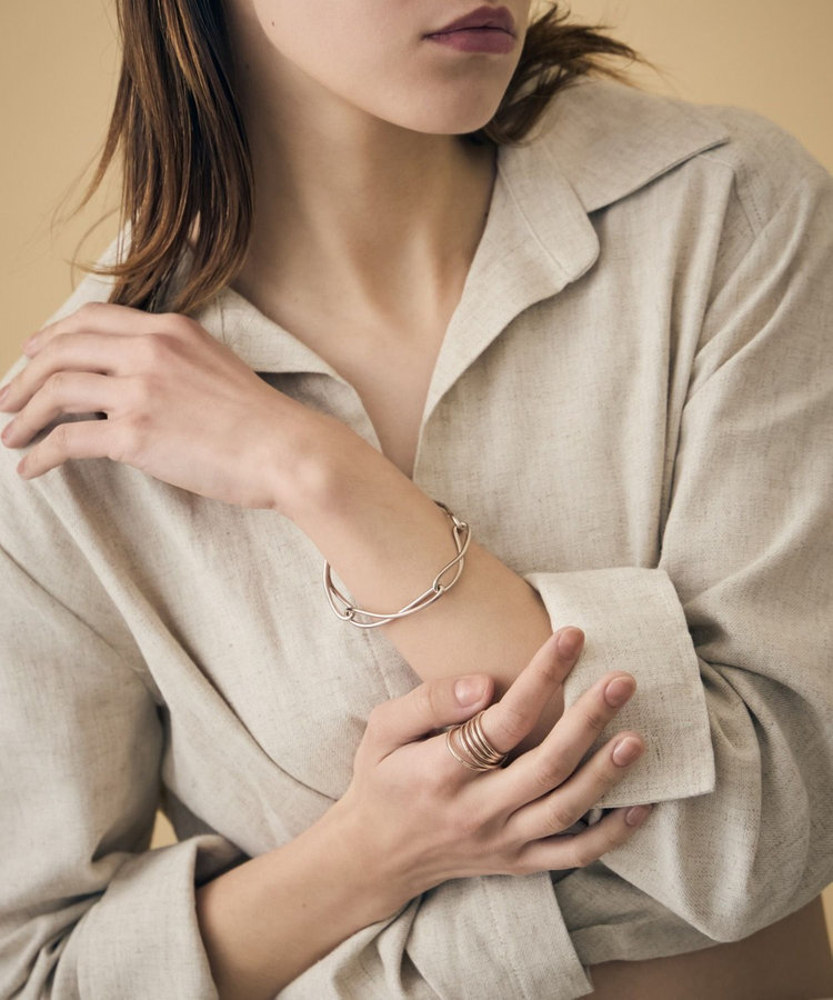 新作　美品　ete ドローブレスレット　k18 イエローゴールド ete bijoux ブレスレット K18YG ドロー レディース : ZOZOTOWN