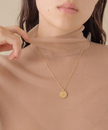 ete ダイヤモンド型 ネックレス ete ネックレス 「ONLINE Limited」 K10YG グレーダイヤモンド