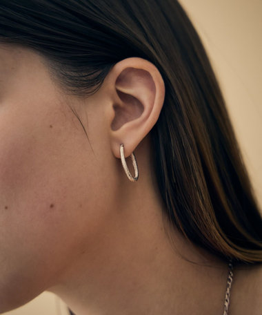 ミスト フープピアス オーバル