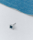 Deep Sea Blue Sqare Pierce/Single