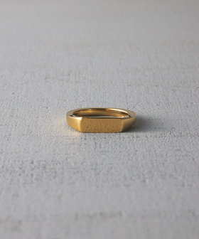送料関税込【CRAFTD London】Square Signet Ring (2色) 国内発送 Signet Square Ring（541026-027-028）|and cloud | ジュエリー