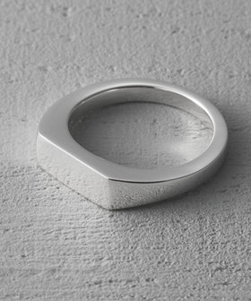 シルバー スクエアリング Signet Square Ring Signet Square Ring（541026-027-028）|and cloud | ジュエリー