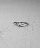 Minimum Circle Black-Gray Diamond Ring