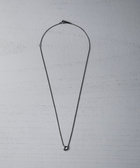 Minimum Circle Black-Gray Diamond Necklace