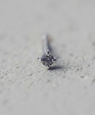 Grayscale Black-Gray Diamond Pierce / Single