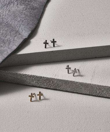 アクセサリー A&G Cross Pierce 並行輸入品】A&G Rock スターリングシルバー FDL クロススタッド