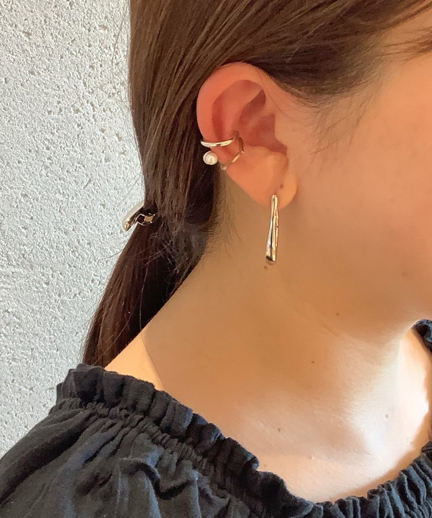 Pearl Ear Cuffs×Hug Pierce | ete（エテ） | ete ONLINE STORE | エテ公式通販サイト | スタイリング